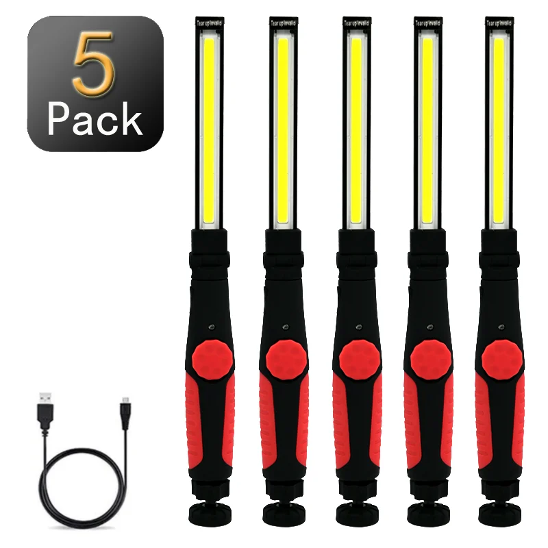 Hands-Free Cordless LED Work Light - 500 Lumen Magnetic Base & Hook For Car Repair, Camping, Emergencies - View #4