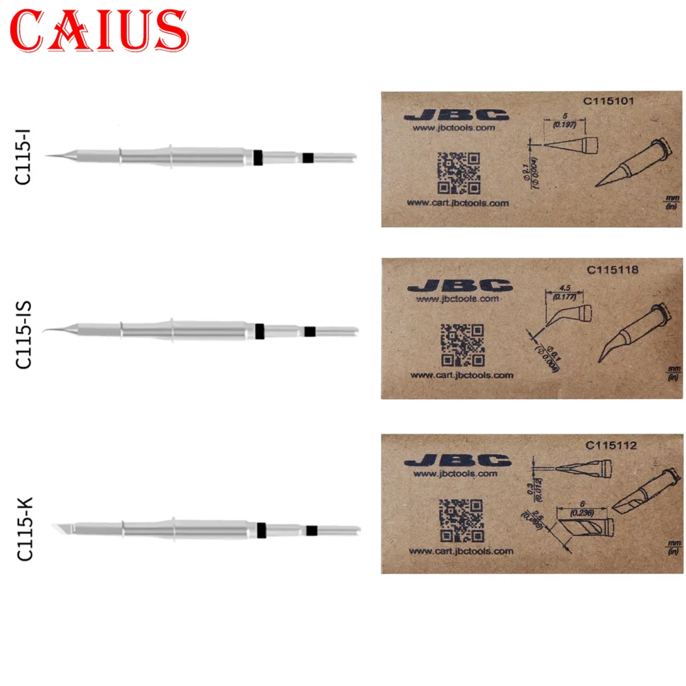 

JBC C115 C210 Original Tips NT105-A NT115-A NANE/NASE NANO C115-112/C115-105 for JBC Sugon Solder Station Soldering Iron Tip