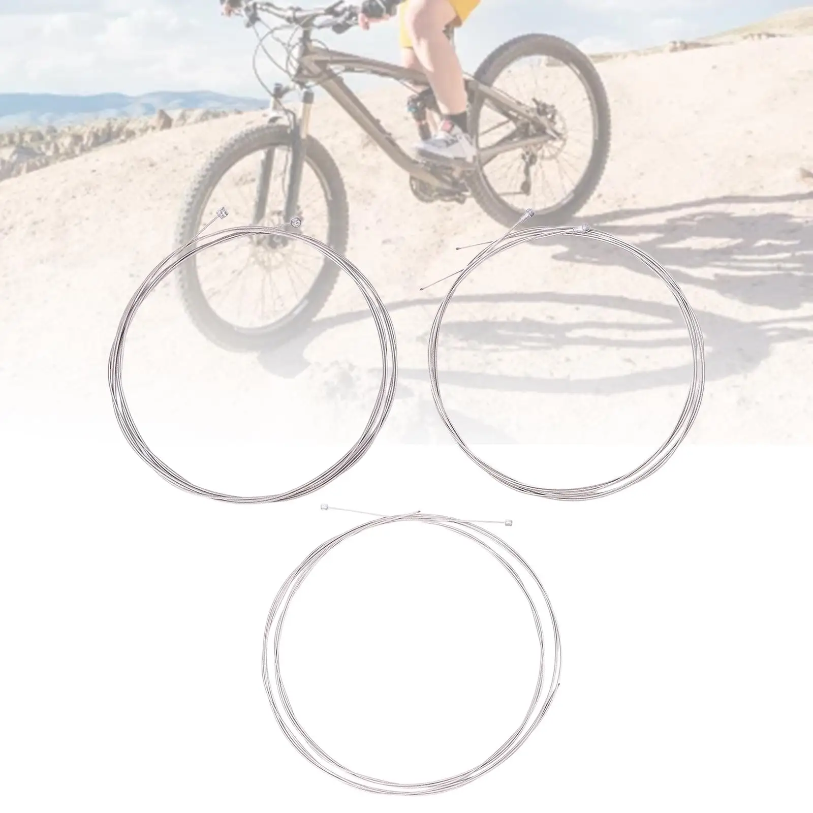 Cable de freno de bicicleta, extremo de tapa de Cable de 5,6 pies, engranaje de alambre de bicicleta profesional para reparación de bicicletas de montaña, mujeres entusiastas de la bicicleta de carretera