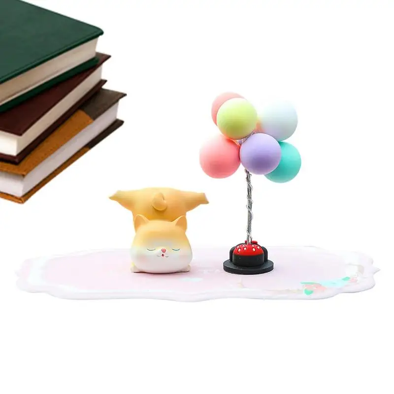 

Cute Dog Color Balloon For Car Decoration Animal Dashboard Resin Ornament For Car Interior Decoration Supplies Car Decoration