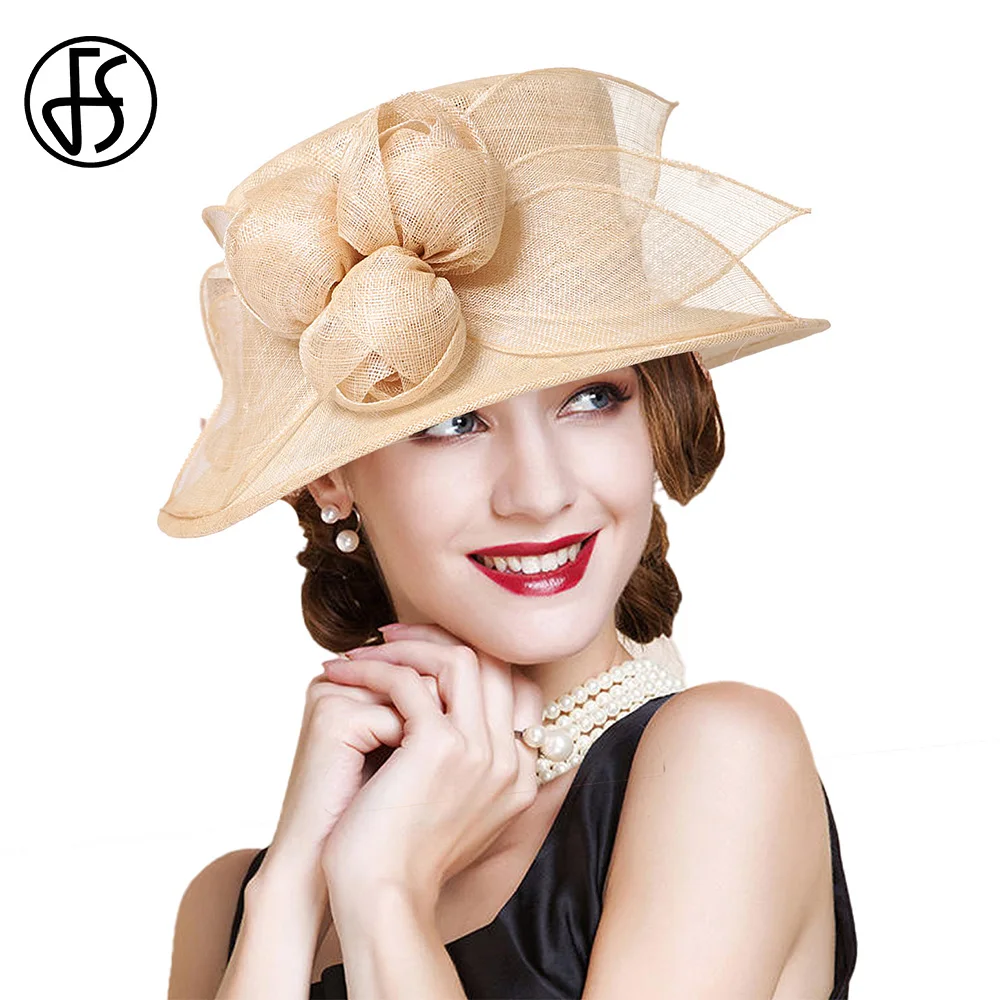 FS2024SummerBeigeYellowFlatTopKentuckyHatsForWomenWith