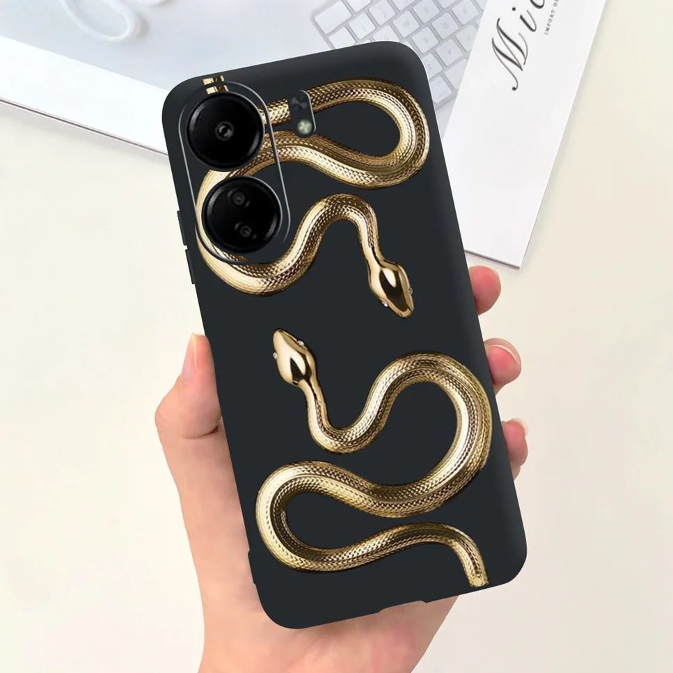 For Xiaomi POCO C65 Case Cute Cartoon Cat Painted TPU Silicone Back Cover For Xioami POCO C65 POCOC65 C 65 6.74 Phone Case Funda