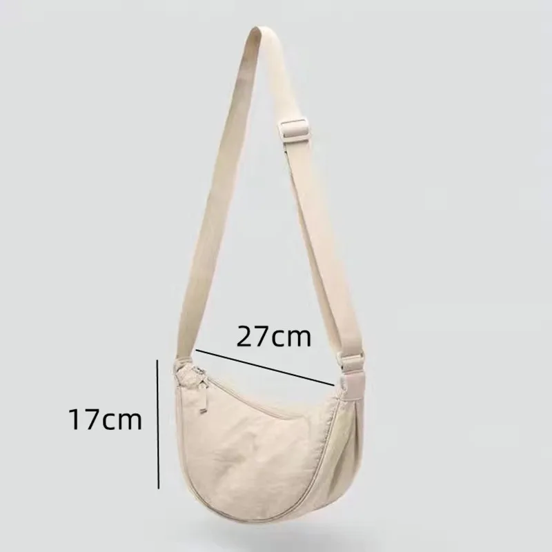 Simple Design Women's Messenger Bag Fashion Ladies Nylon Hobos Small Shoulder Bags Vintage Female Girls Purse Cloth Handbags