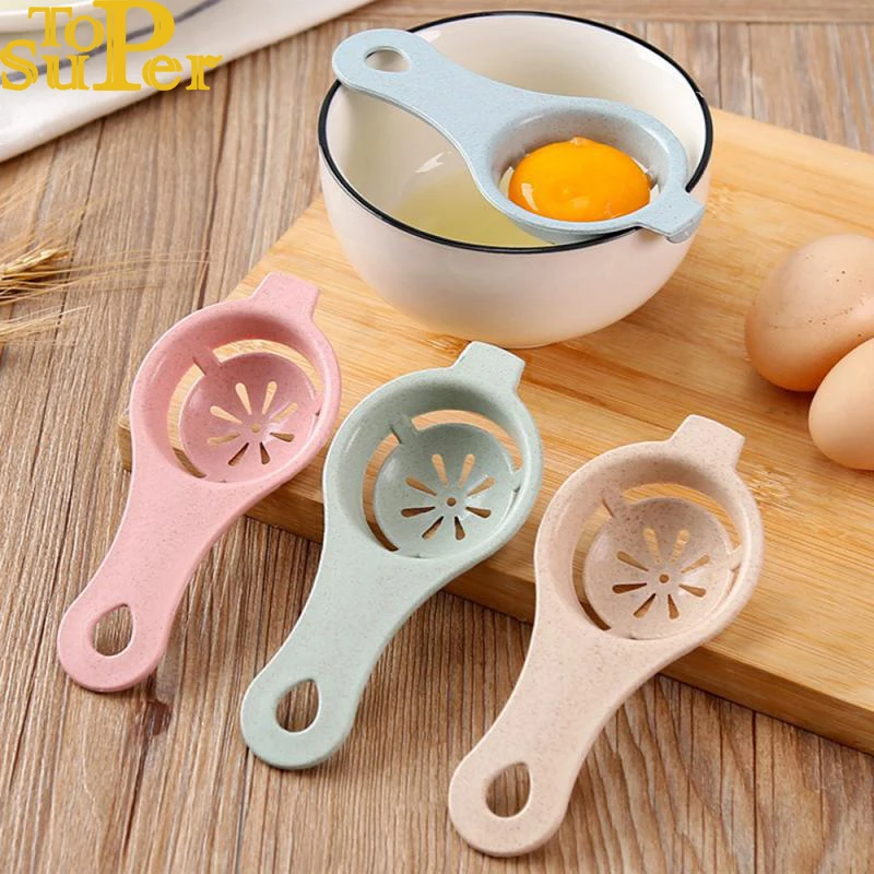 Egg Separator White Yolk Sieving Separates Eggs Wheat Straw Plastic Tools For Kitchen Convenience Dining Cooking Accessories |
