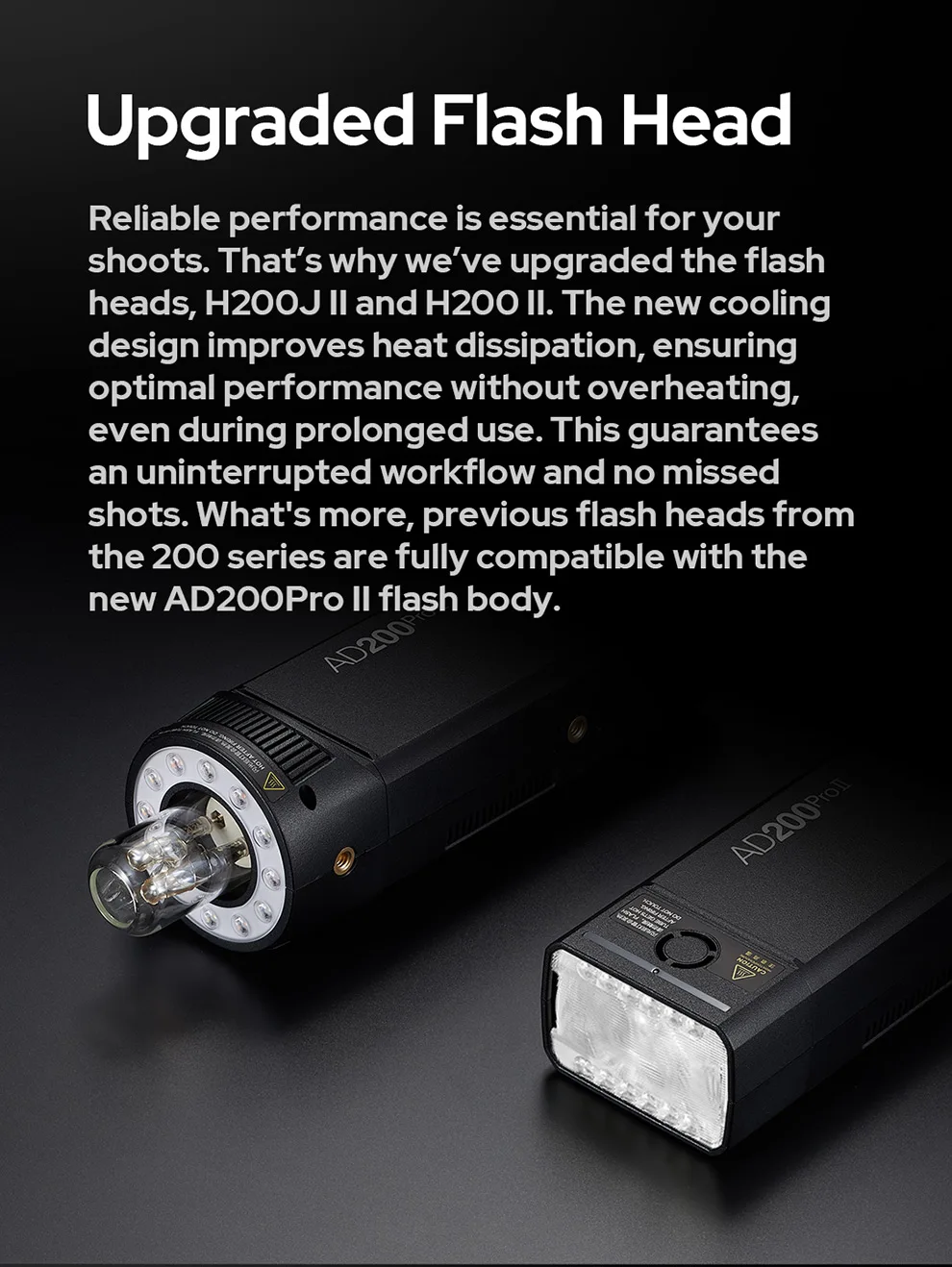 Godox 200W AD200PROII AD200PRO II TTL HSS 2.4G Wireless Camera Pocket Flash Comp