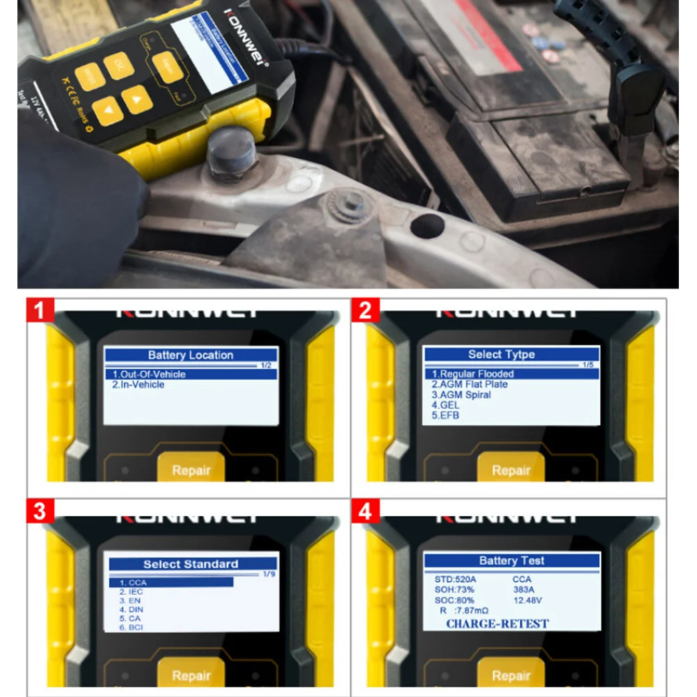

3 in 1 Car Tester Repairer Auto Repair Maintainer (AU Plug)