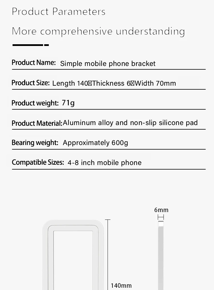 Handy-Ständer, Desktop-Lazy-Halter, Nachttisch, faltbar, multifunktional, Smartphone-Unterstützung für iPhone 13, 14, 15, max. Huawei Xiaomi – Detail 12