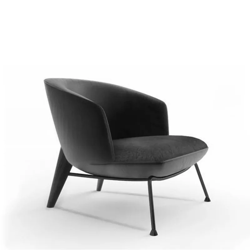 

Luxury Single Back Chairs Leisure Minimalist Italian Style Design Personality Living Room BalconySofa Chair Nordic Furniture