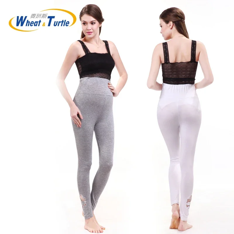 New Cotton Women Pregnant Leggings Adjustable High Elasticity Thin Maternity Pants for Spring