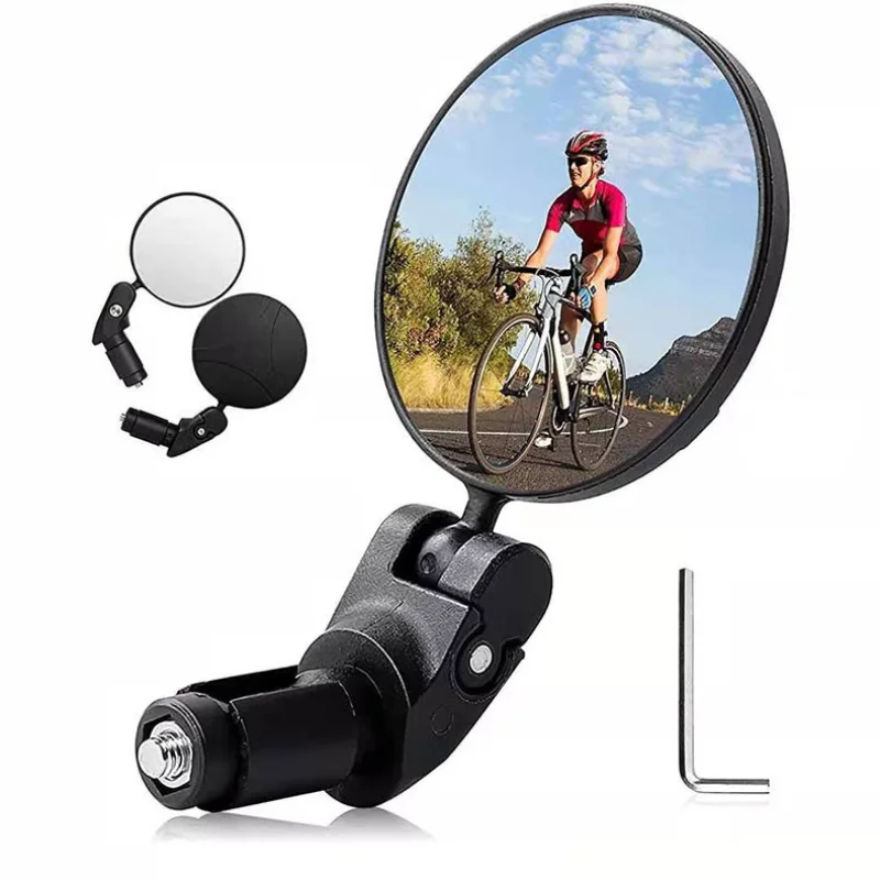 Universal Bicycle Rearview Mirror Adjustable Rotate Clear Cycling