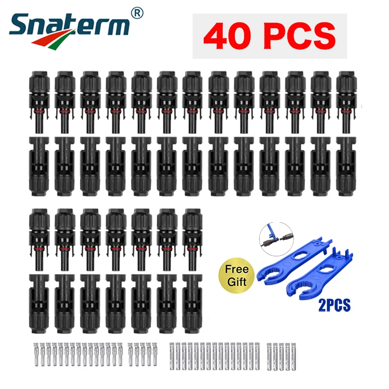 Free Shipping Solar Panel Branch Connectors with Crimping Pliers - 1000V 30A