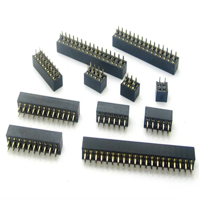 

100pc 2.0mm Dual Row Straight PH4.3 2x2/3/4/5/6/7/8/9/10/11/12/13/14/15/16/17/18/20/25/40P Female Header Socket PCB Connector