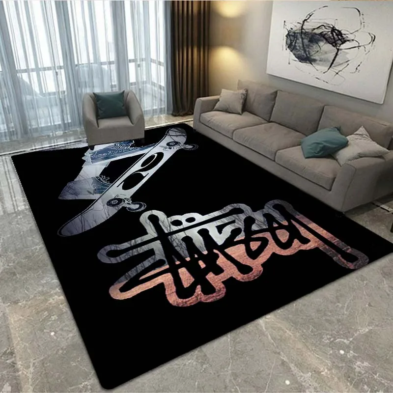 Tide Brand S-Stussy Logo Area Tappeto, Tappeto Per Soggiorno Camera Da Letto Divano Zerbino Decor, Gioco Per Bambini Tappetino Antiscivolo