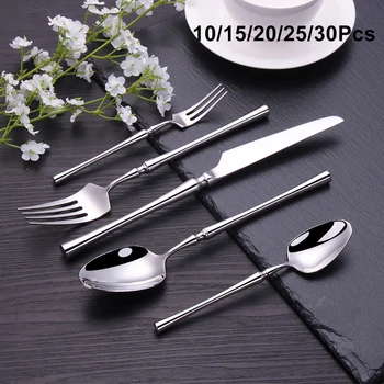 Gold Stainless Steel Cutlery Set (10–30pcs) 1