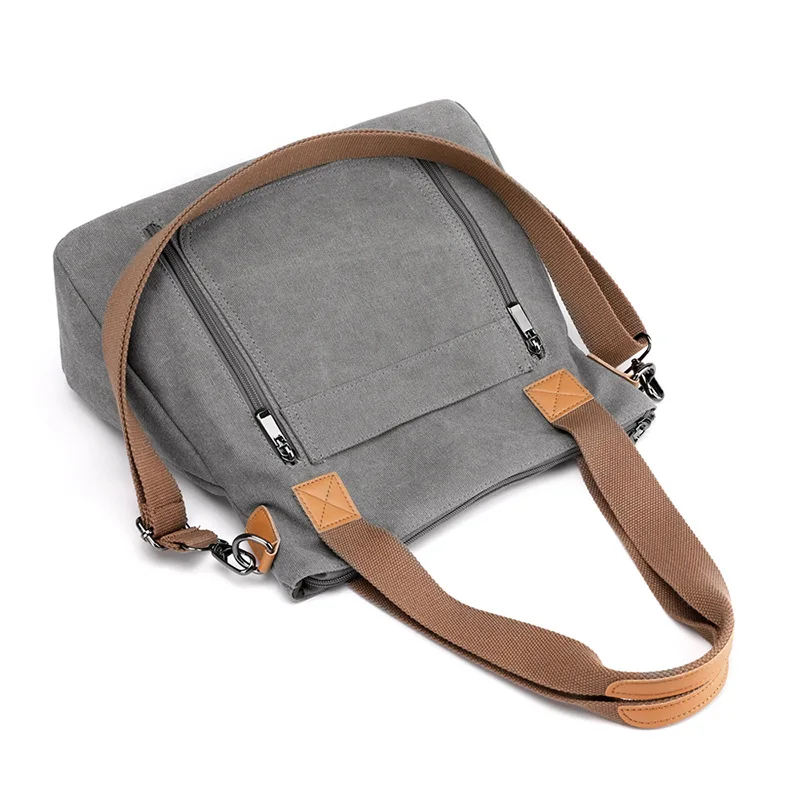 Canvas Shoulder Bags for Women Casual Large Capacity Crossbody Bag Ladies Handbag and Travel Shopper Bag Female Totes Bag