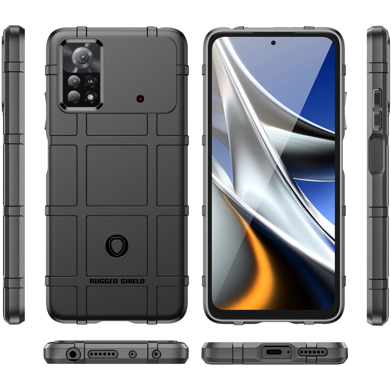 Soft Shield Anti-Knock Matte Back Cover – Enhanced Armor Phone Case