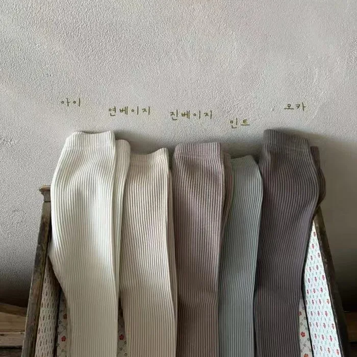 0-24M Newborn Baby Girls Stretch Pants Cotton Solid Legging Spring Autumn Toddler Infant Kids Trousers