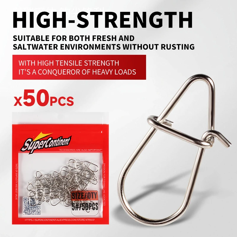 Fishing Snaps Supercontinent Fishing Clips Fast Crankbait Snaps Lures Connectors Saltwater Duo Lock Lure