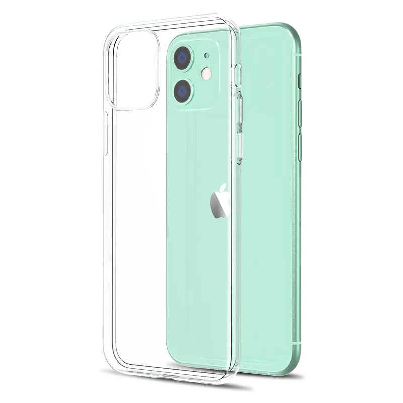 iPhone 14 11 7 케이스 용 초박형 투명 전화 케이스 iPhone 11 12 13 Pro XS Max X 8 7 6 Plus XR 케이스 용 실리콘 소프트 뒷면 커버