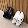 туфли Boy's Leather Shoes Spring Autumn Pointed Toe Formal Dress Shoes British Style Black White Kids Shoes Party Wedding Flats 6