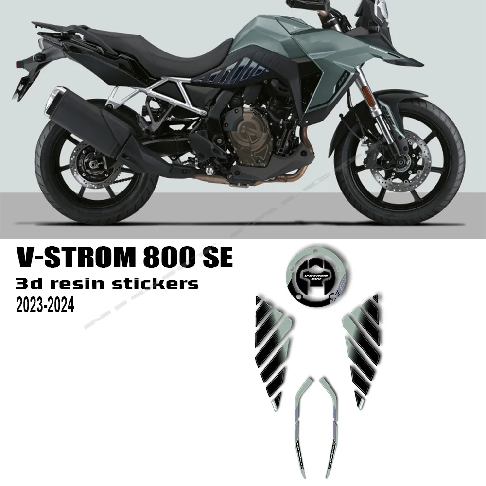 

Motorcycle Accessories Tank Pad 3D Epoxy Resin Sticker Protection Complete Kit For V-Strom 800 SE V Strom 800SE 2023-2024