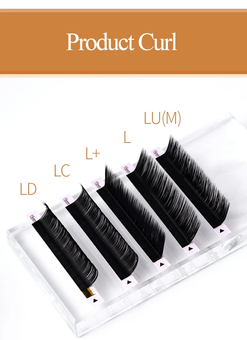 H&L SINCE 1990 16 Reihen Special Curl L/L+LD/LC/M Curl 8–15 Länge Falsche Wimpern Bulk-Wimpernverlängerungszubehör Natürlicher Look – Detail 9