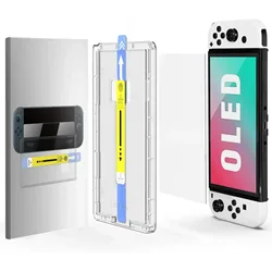 Premium Tempered Glass Screen Protector for Enhanced Durability and Clarity (Switch OLED - 7.0in)