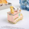 SHINNYGIFTS New Christmas Gifts London Dogs on the truck Enamel Metal Trinket Box Jewelry Gift Box 2