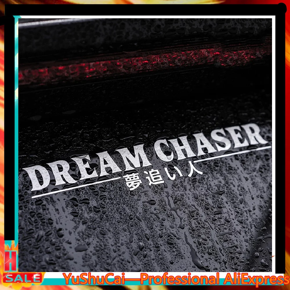 

DREAM CHASER Car Rear Windshield Sticker Reflective JDM Vinyl Decal Automobile Accessories