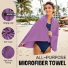 1-pcs  Quick drying microfibre towel Ultra compact soft travel towel for camping, gym, beach, swimming, yoga 5