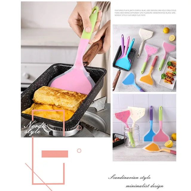 Xiaomi Mijia Szilikon Főző Edények Spatula Marhahús Tojáskonyha Kaparó Széles Pizza Főzési Szerszámok Lapát Nem Tapadás - Image 5