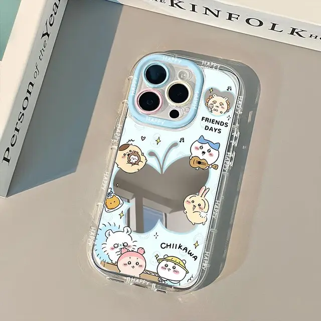 Chiikawa Mirror Collection Phone Case For iPhone 16 15 14 13 12 11 mini Pro Max X XR XSMAX 8 7 Plus Anti Fall Matte Back Cover - Image 6
