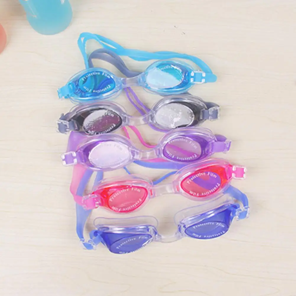 Boys Girls Swimming Goggles Hd Waterproof Anti Fog Swim Glasses With Earplugs Swim Eyewear (random Color)