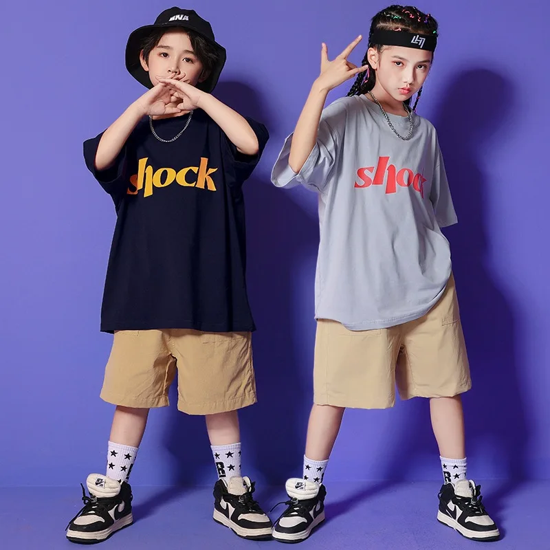 

Summer New Children Boy Clothes Set Letter Print T Shirts + Shorts Kid Hip Hop Clothing Streetwear 2Pcs Outfits 5 7 9 11 12 14 Y