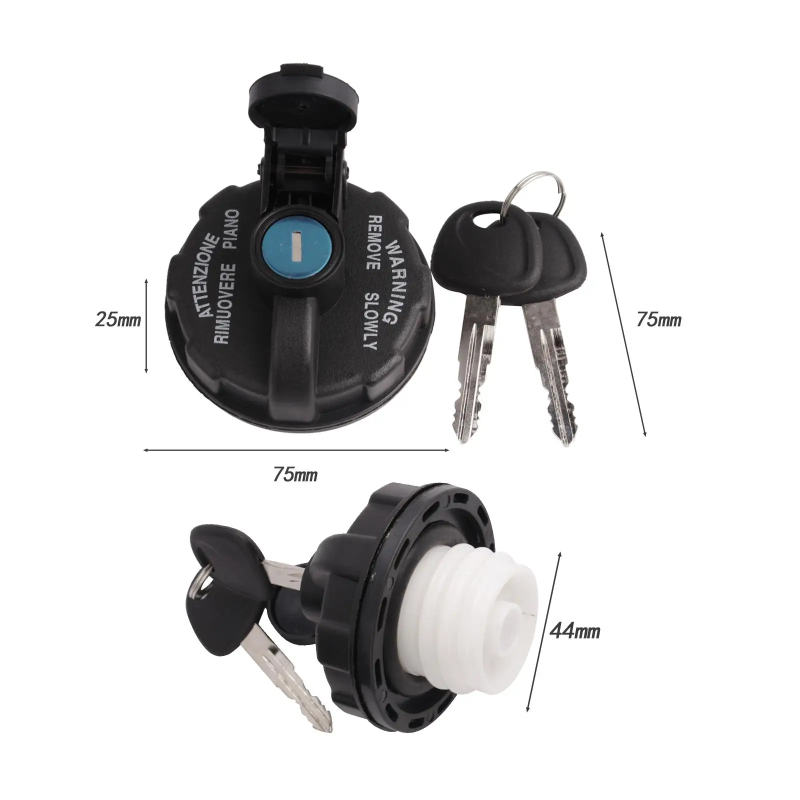 Fuel Tank Cap Replace Parts Upgrade High Performance Heavy Duty Automobile Universal Locking Fuel Tank Cap Filler