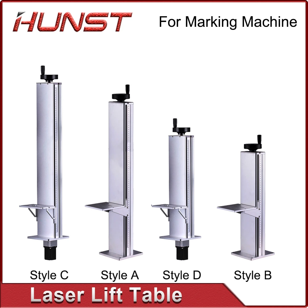 

Hunst Laser Marking Machine Lift Table Z-axis Lift Stand Height 500 and 800MM, With Motor Control Automatic Lifting Table