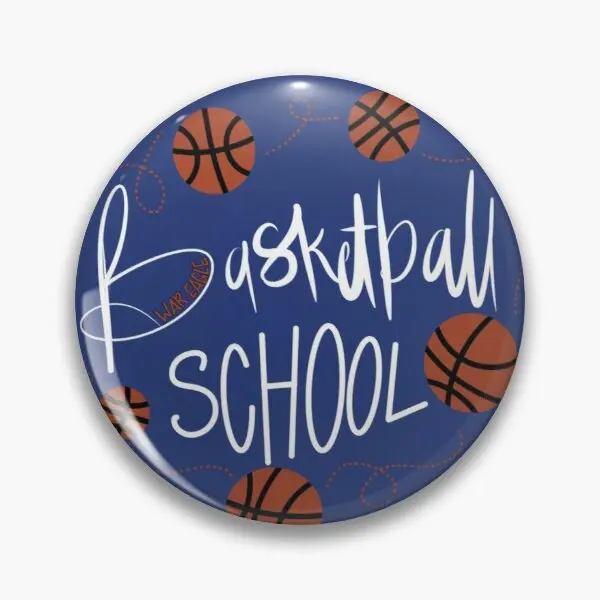 Настраиваемая мягкая булавка для баскетбольной школы лацкана с мультяшным