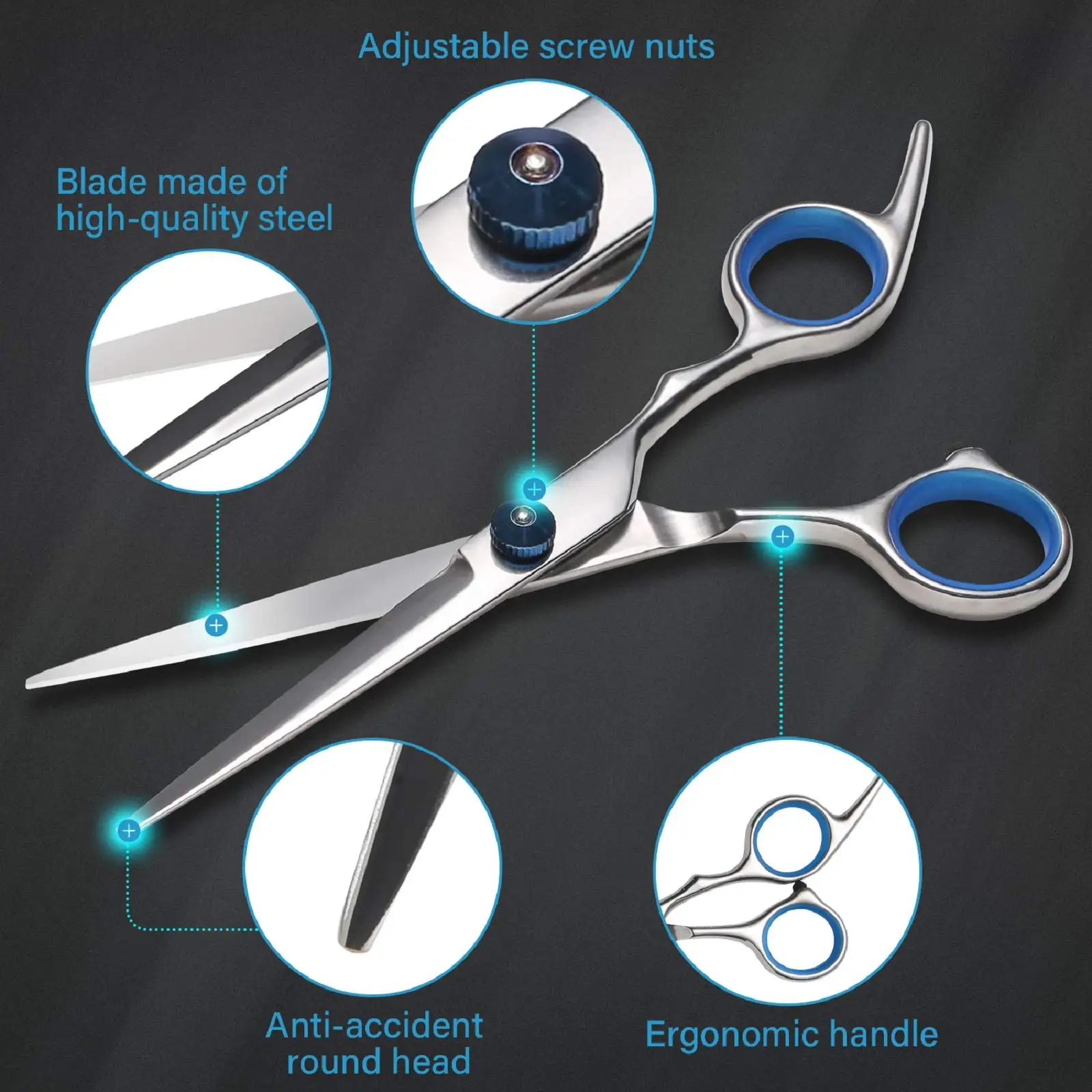 YUNTES Hair Scissors Set Image 4