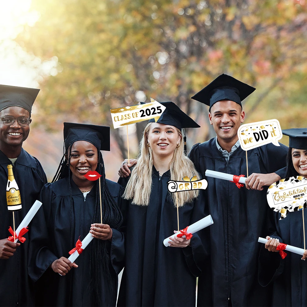 Graduation Selfie Photo Booth Frame Graduation party decoration Photo Booth Props Congrats Class of Grad Party Suppl