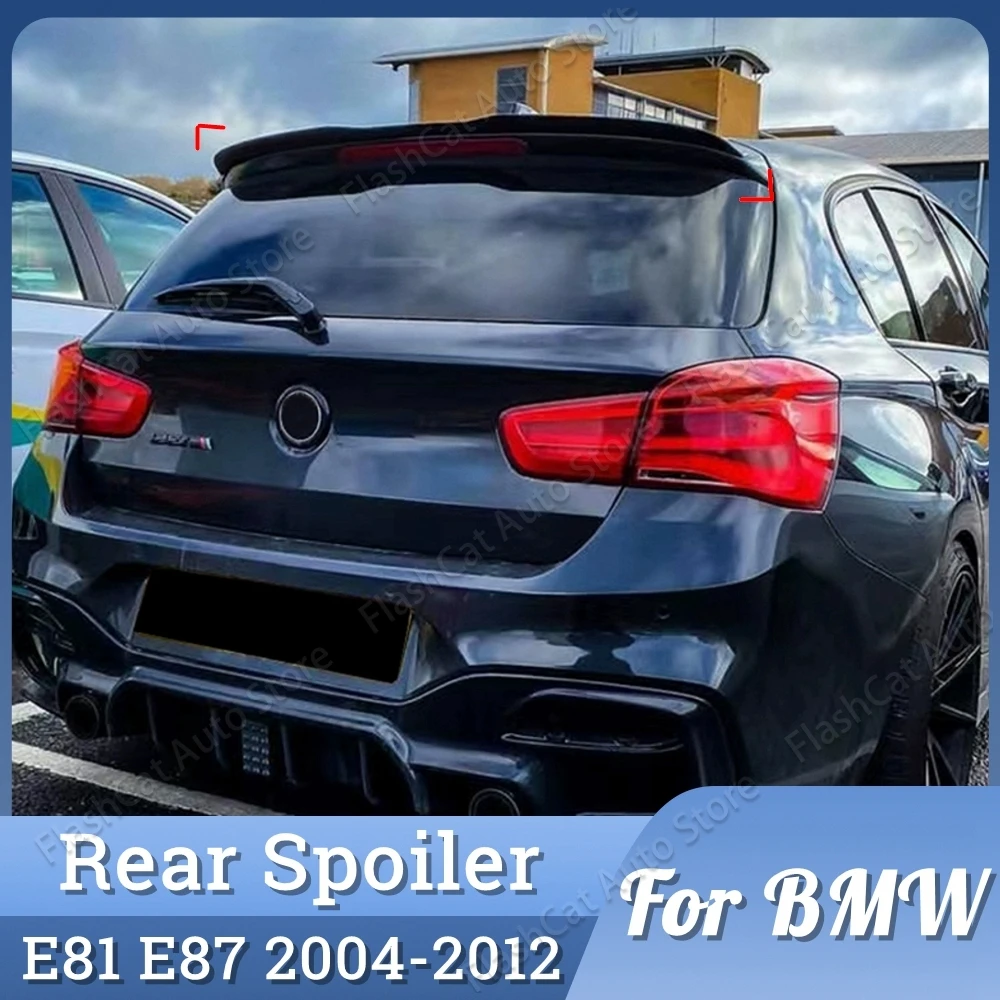 

Car Roof Spoiler Rear Trunk Spoiler For BMW 1 Series Hatchback E81 E87 120i 118i 116i Spoiler 2004-2011 Rear Wing ABS Black
