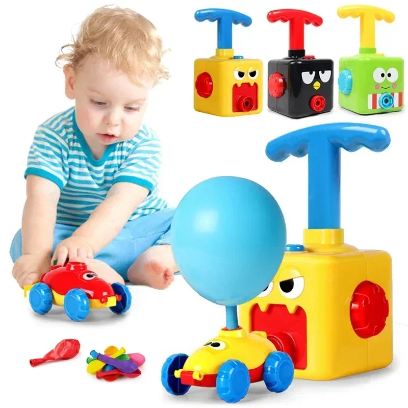 Balloon Powered Car Children's Inertial Pressure Balloon Powered Car Educational Novelty Toys