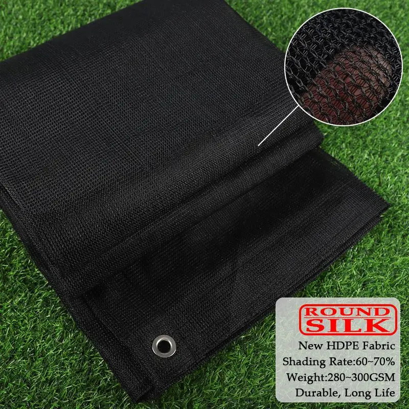Description Picture 4 of itemNew Type Round Silk Sunshade Nets Plants Protection Net Knitted Sun Shading Sail Balcony Windscreen Mesh HDPE Sunscreen Fabric