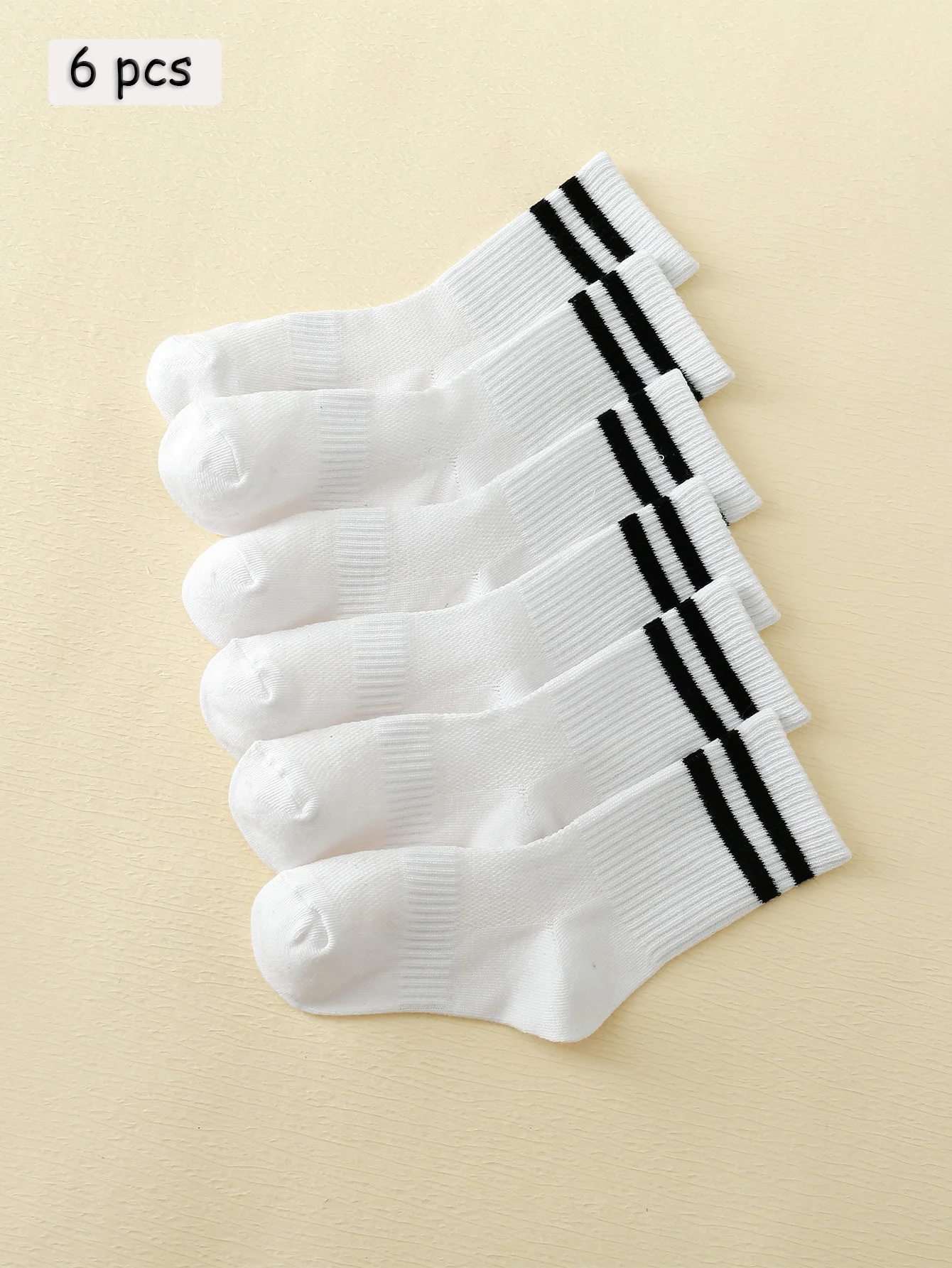 Children's Mid Length Stockings Set 6 Pairs