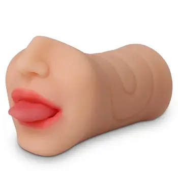 Male Masturbators Male Masturbator for Oral Sex Face Designed Male Sex Toy Tanned Beach Girl Pocket Pussy Sex Toy For Men 2