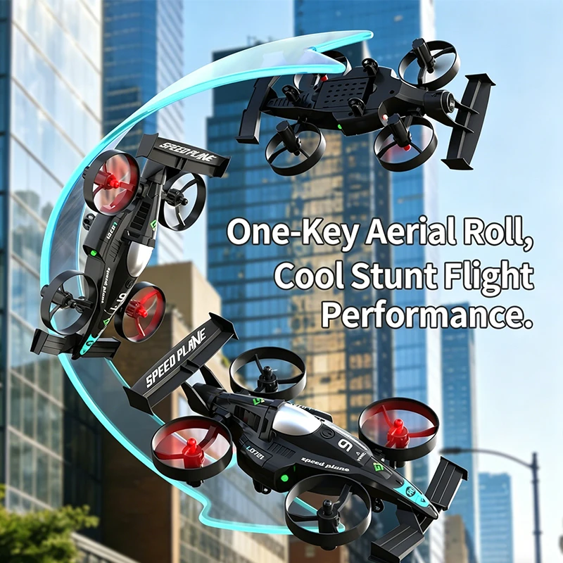 La Radio Commande Voiture Électrique 2.4GHz - Jouet RC Tout-Terrain en plein saut au-dessus d'une bosse, roues en l'air.