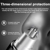 Electric Nose Hair Trimmer Implement Shaver Clipper Men Women Ear Neck Eyebrow Trimmer Shaver Man Clean Trimer Razor Remover Kit 2