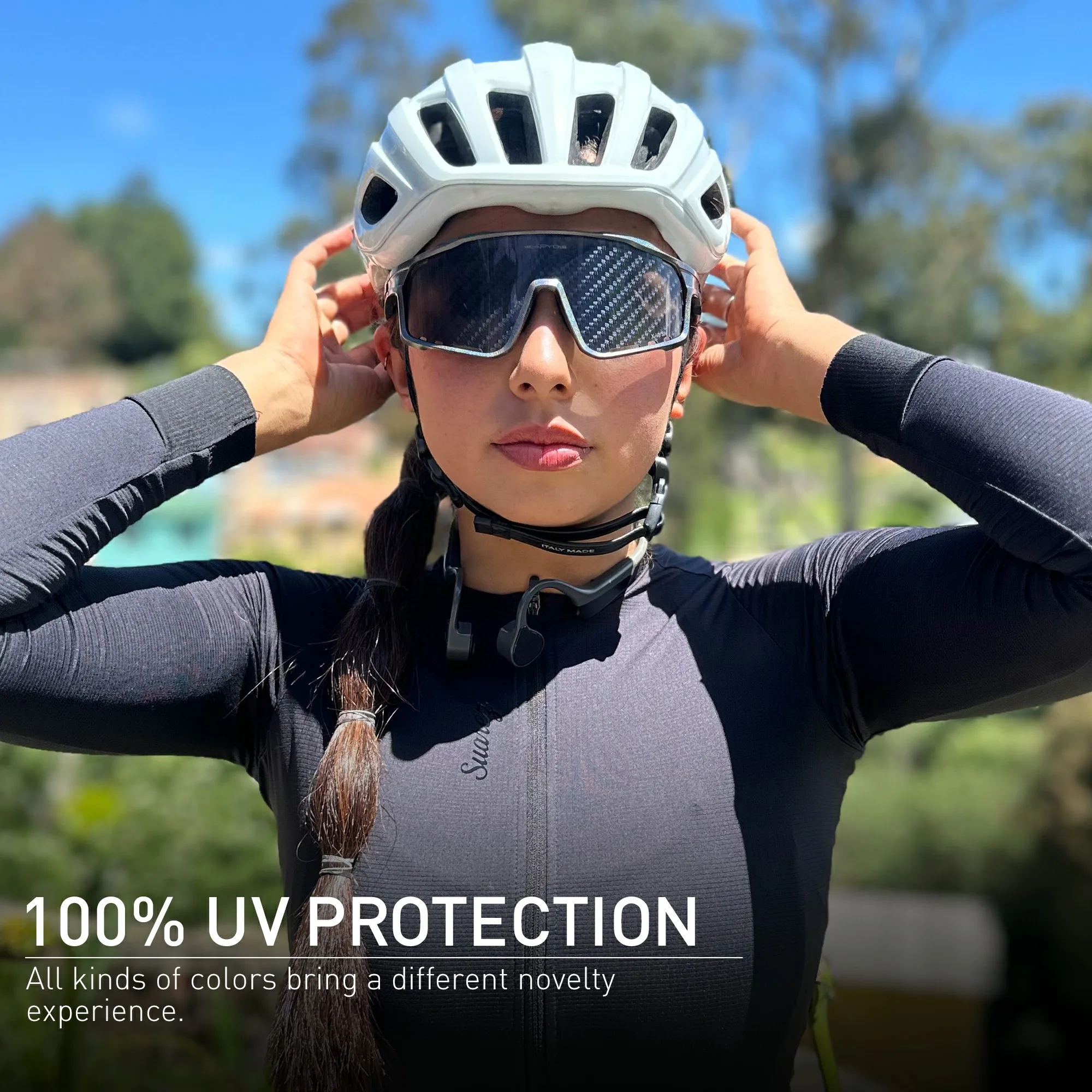 KAPVOE New Technology Nano Lenses Cycling Glasses Outdoor