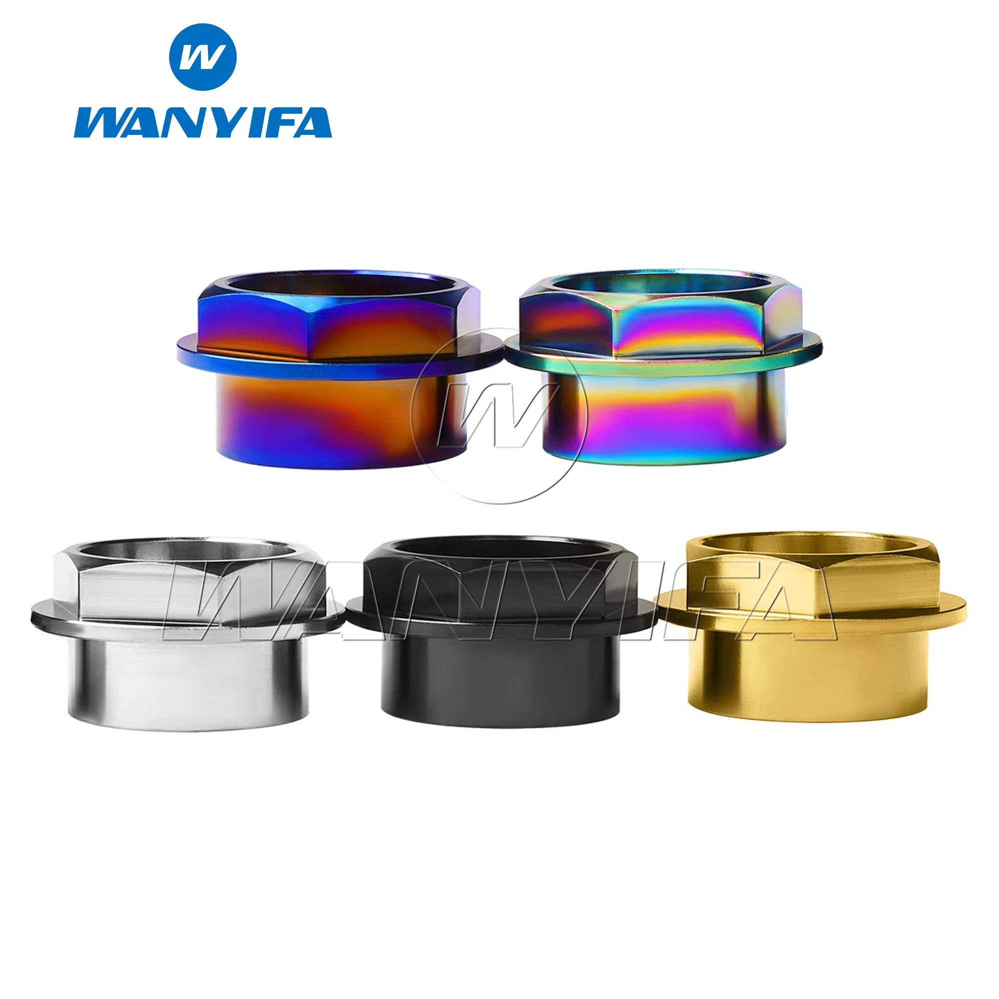 Wanyifa-front Wheel Eixo Flange Titanium Nut Passo 125 para Ducati Panigale v4 v2 1199 1299 Streetfighter v4 v2 Parafuso do Eixo