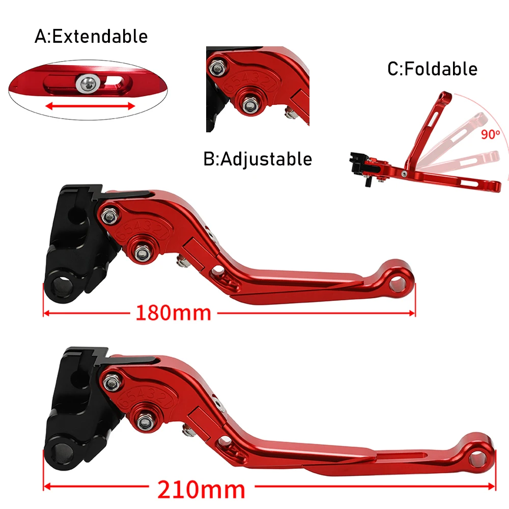 Pro suzuki lt GSXR600 GSX R GSXR 600 2003 2002 2001 2000 1999 1998 1997 motocykl brzda rýt levers řídítka ovládat gripy končí