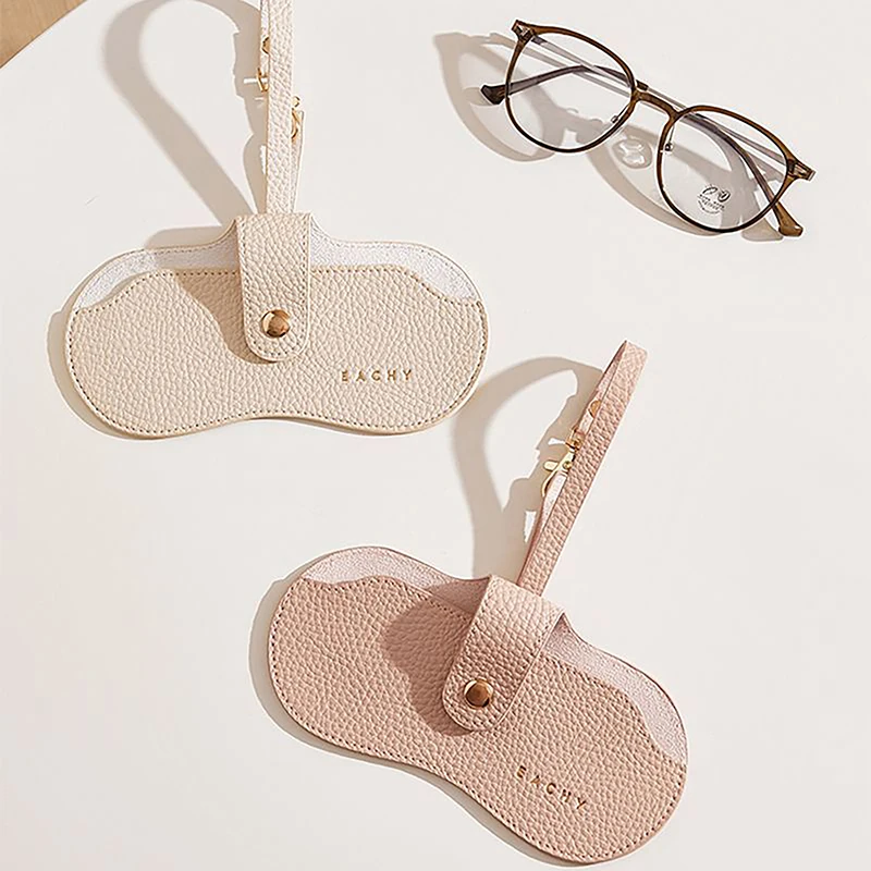 

Fashion PU Leather Glasses Bag Travel Portable Sunglasses Protective Cover Pendant Organizer Bag For Women Men Eyewear Accessory
